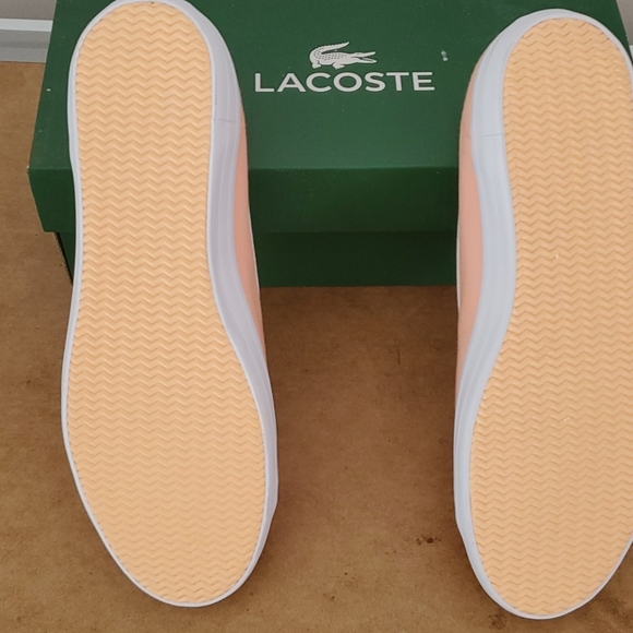 NIB Peach/Coral Canvas sneakers. - Picture 2 of 4